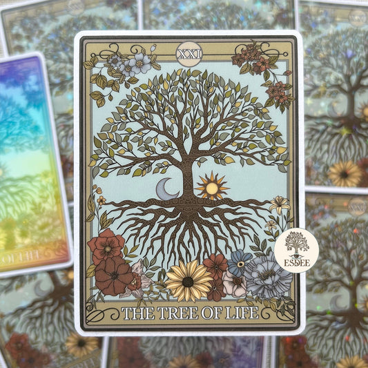 The Tree of Life Tarot Card Sticker - Esdee