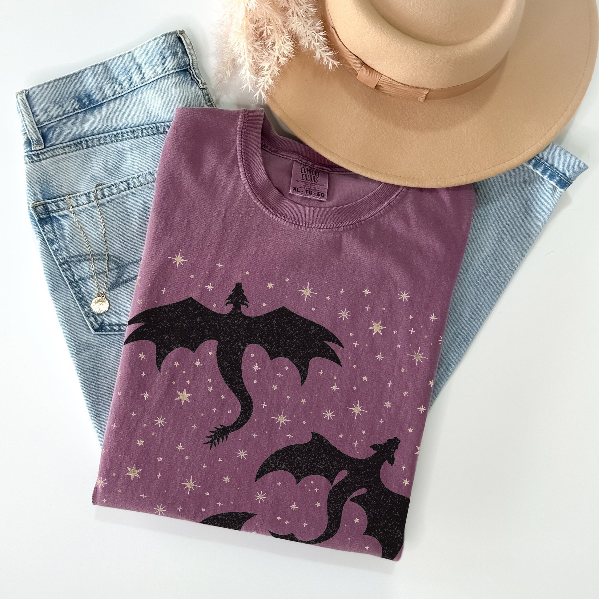 Celestial Dragons Comfort Colors TShirt - Esdee