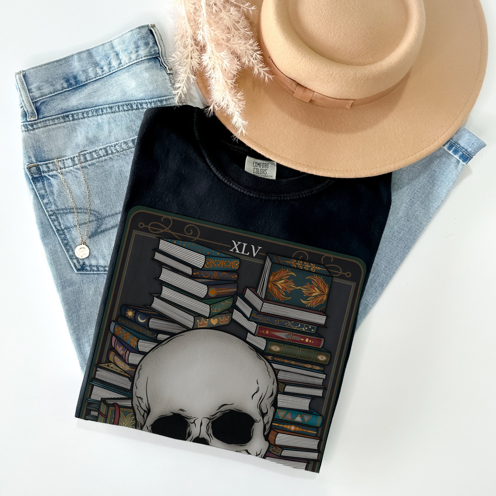Death by TBR Tarot Card Comfort Colors TShirt - Esdee