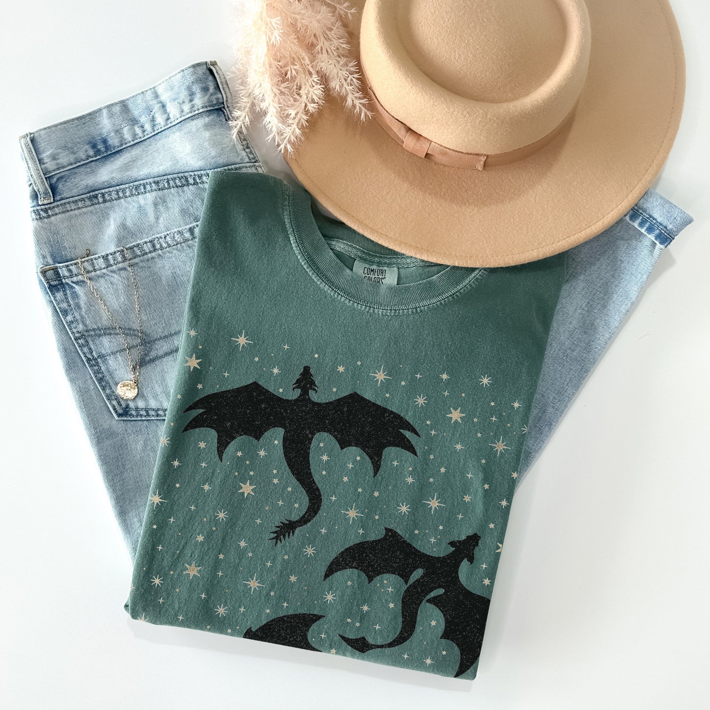 Celestial Dragons Comfort Colors TShirt - Esdee