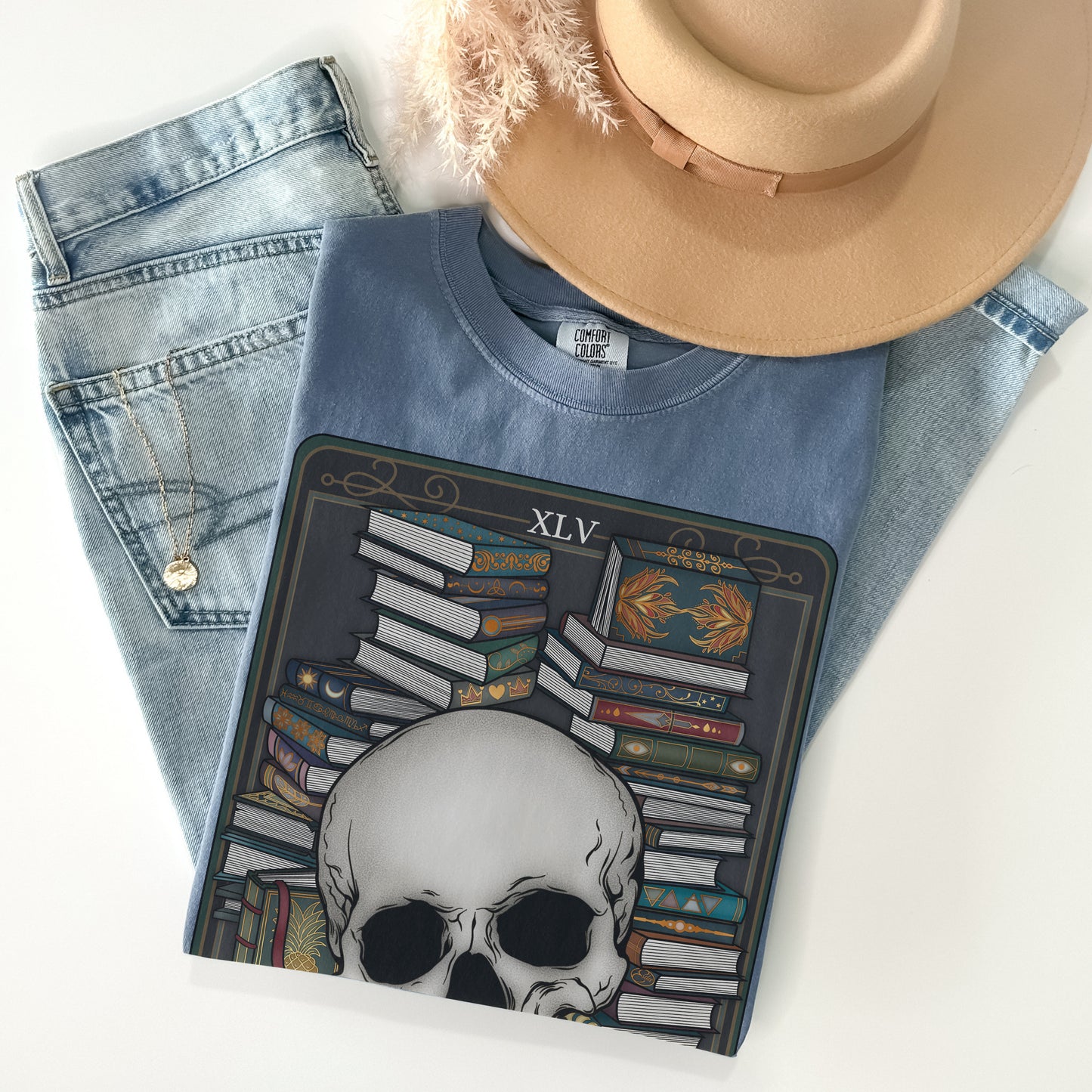Death by TBR Tarot Card Comfort Colors TShirt - Esdee