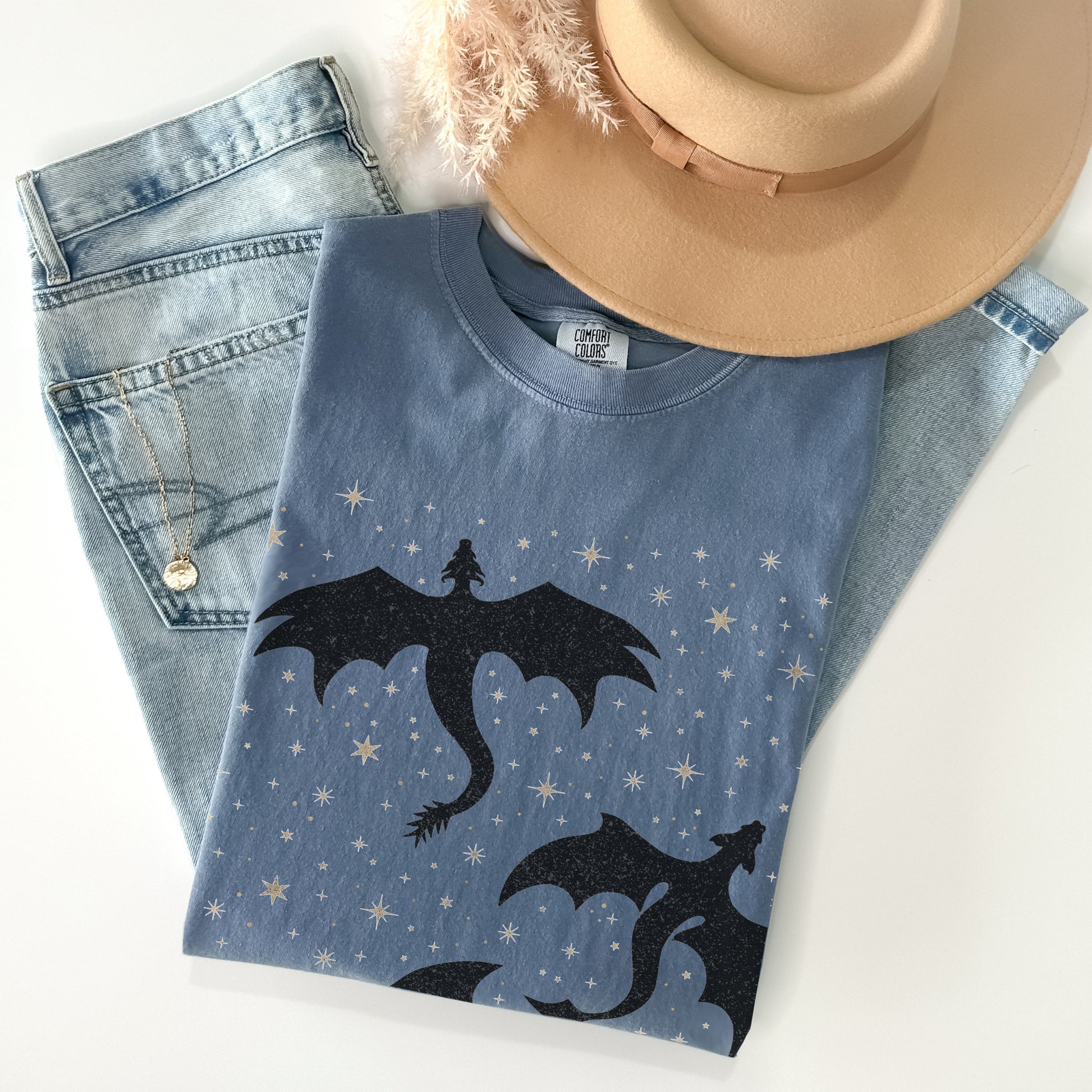Celestial Dragons Comfort Colors TShirt - Esdee