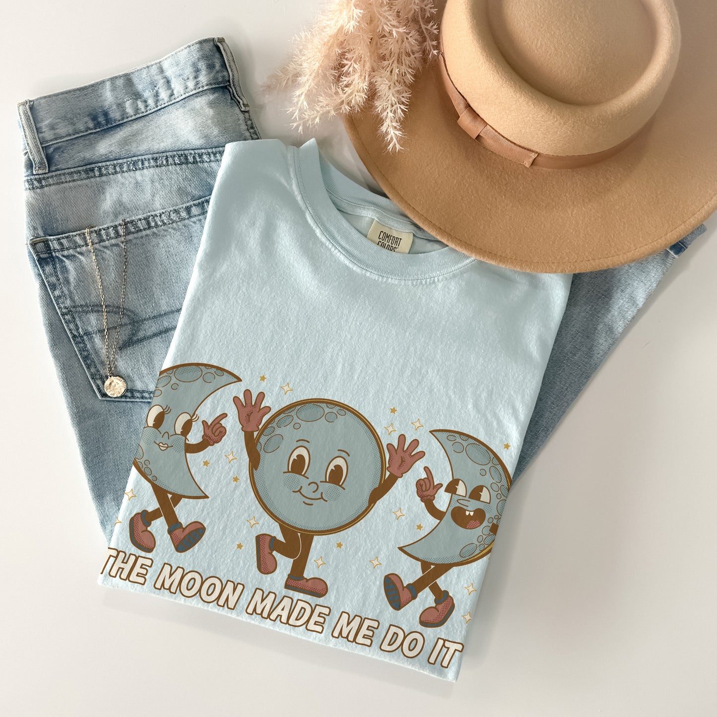 The Moon Made Me Unisex Comfort Colors TShirt - Esdee