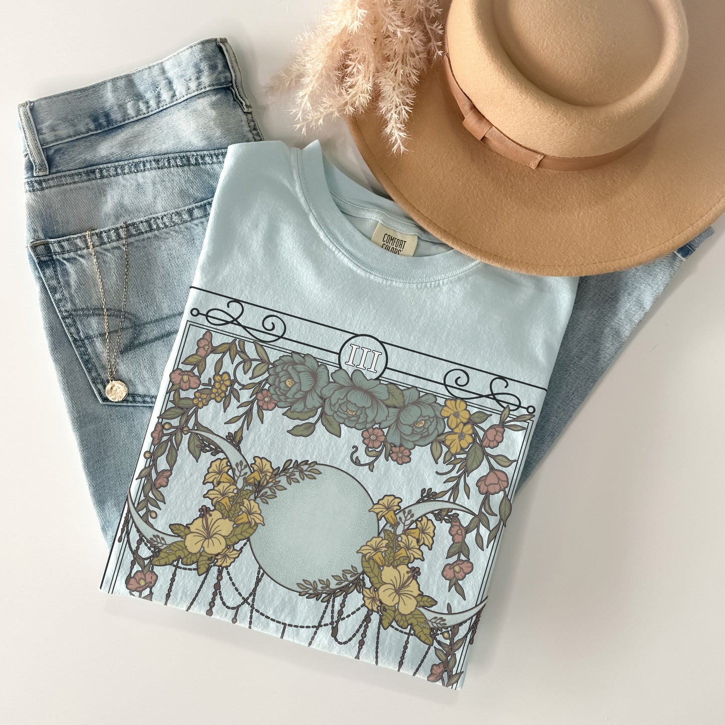 The Triple Moon Tarot Card Comfort Colors TShirt