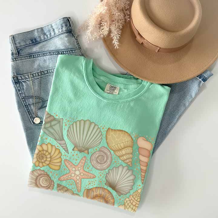 Seashell Comfort Colors TShirt - Esdee
