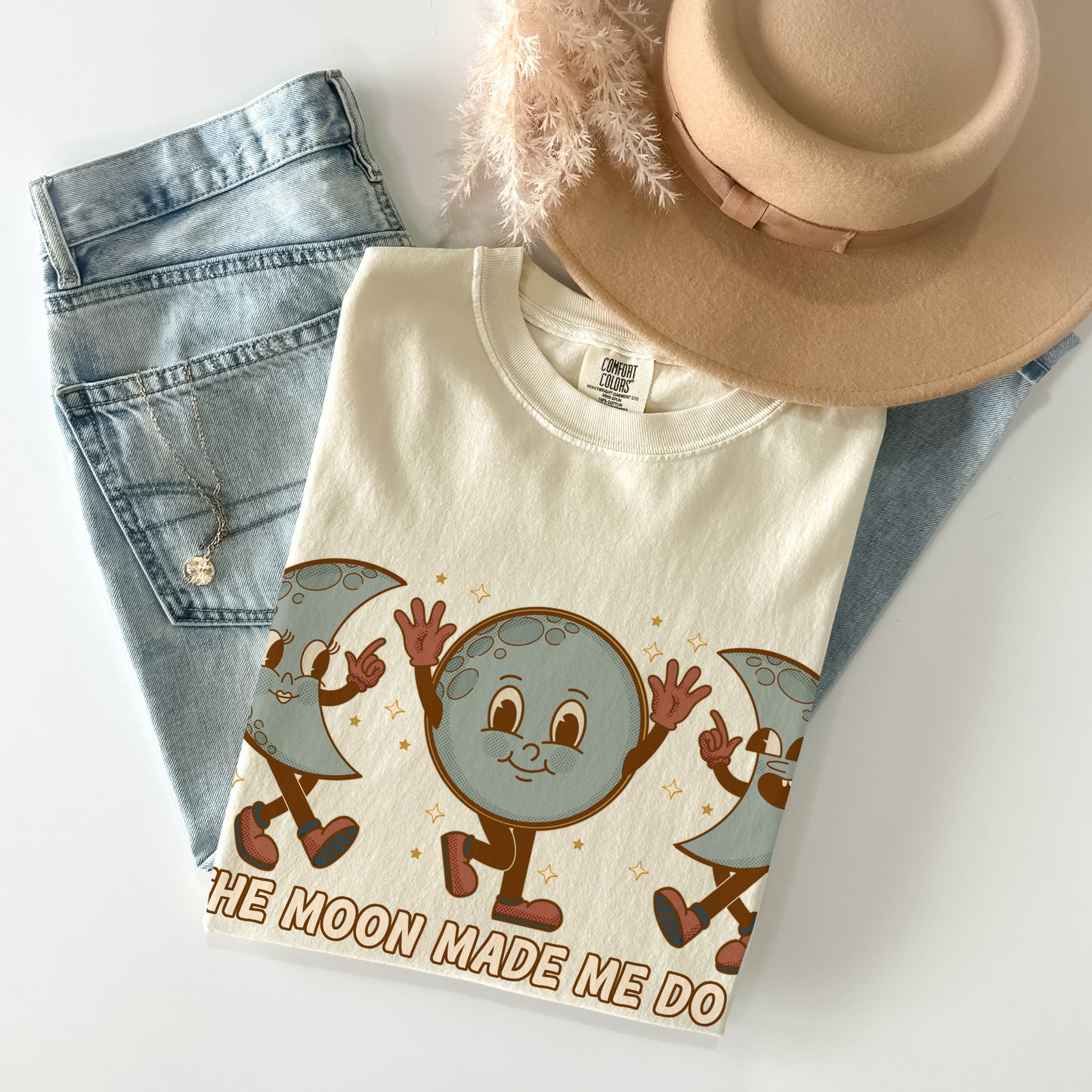 The Moon Made Me Unisex Comfort Colors TShirt - Esdee