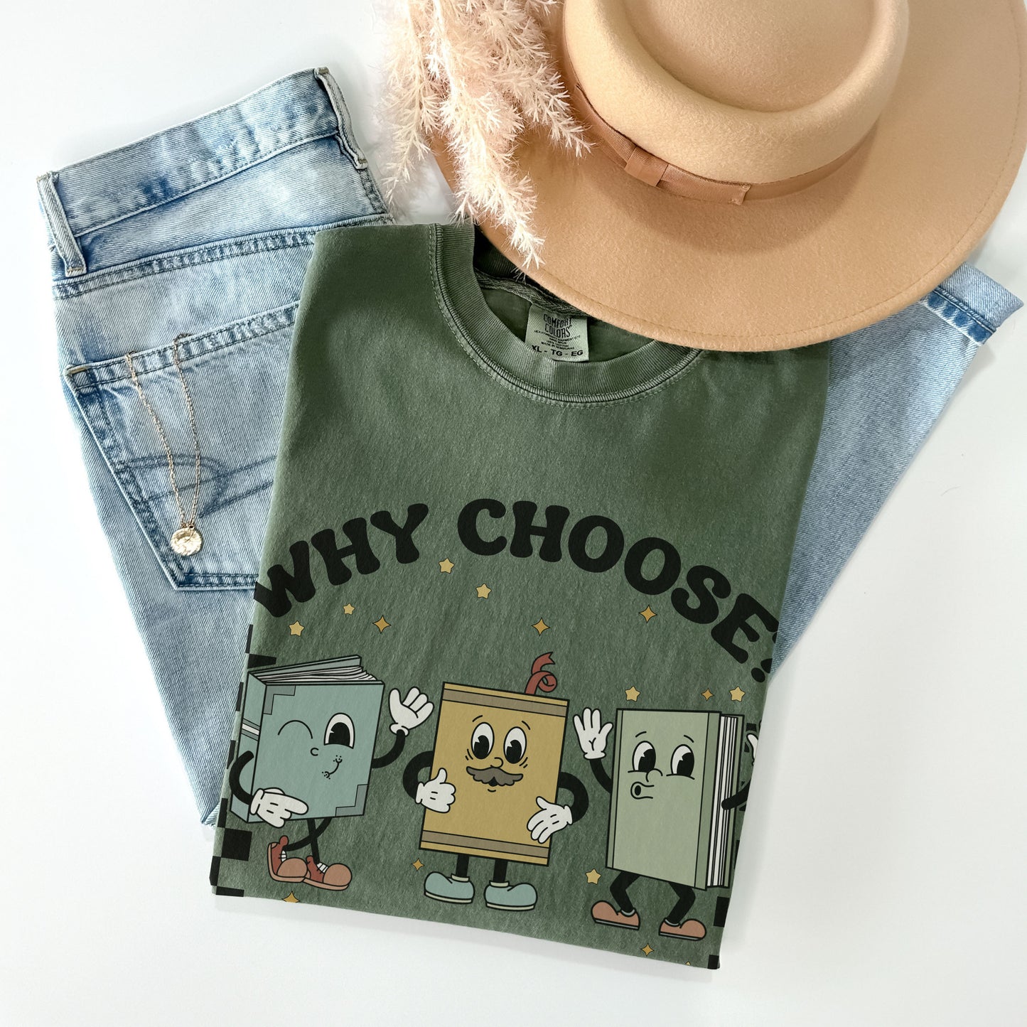 Why Choose Bookish Comfort Colors TShirt - Esdee
