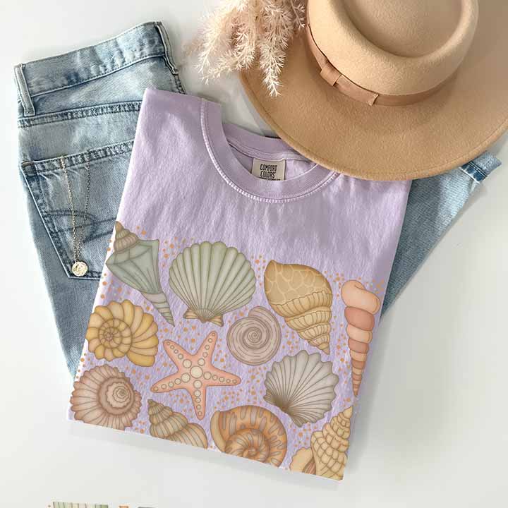 Seashell Comfort Colors TShirt - Esdee