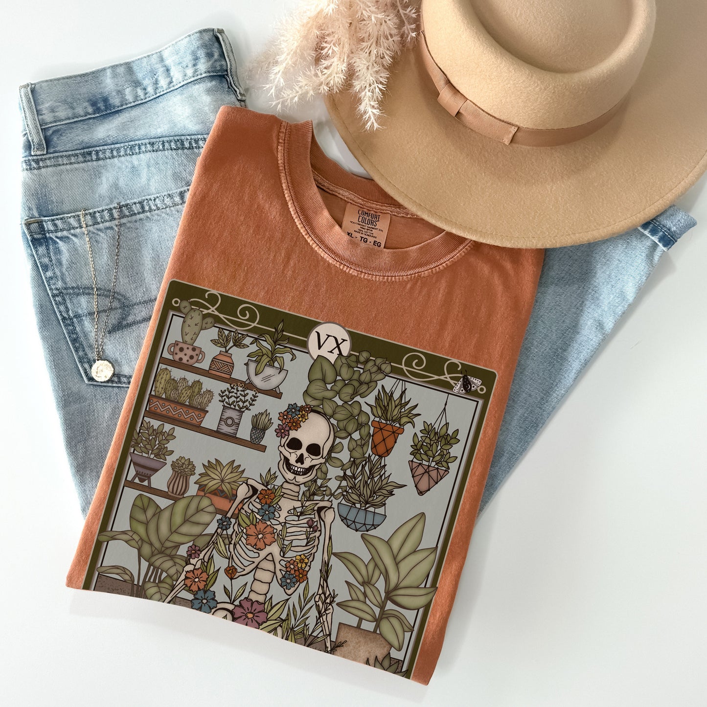 Plant Parent Tarot Card Comfort Colors TShirt - Esdee