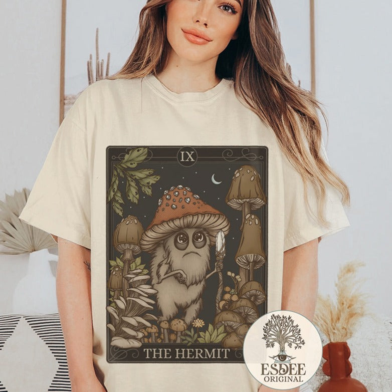 The Hermit Tarot Card Unisex Comfort Colors TShirt -Esdee