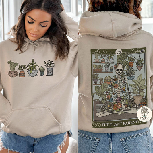 Plant Parent Tarot Card Hoodie - Esdee