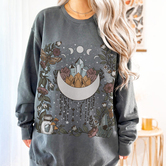 Boho Moon Comfort Colors Sweatshirt - Esdee