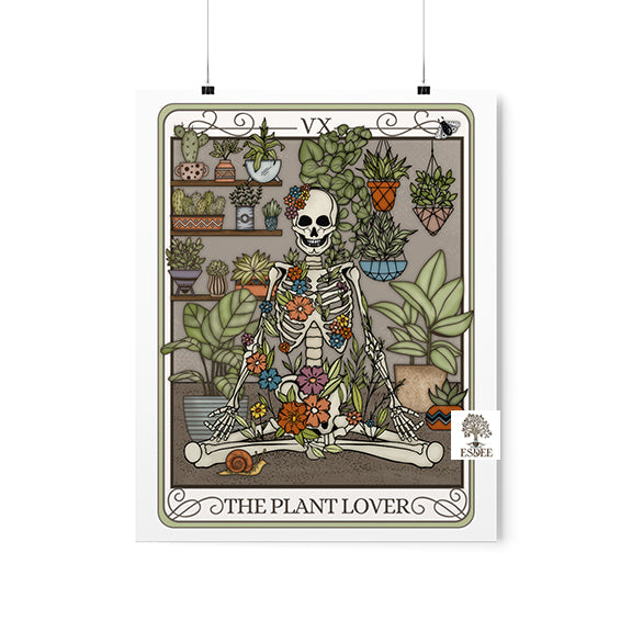 Plant Lover Tarot Card Vertical Poster - Esdee