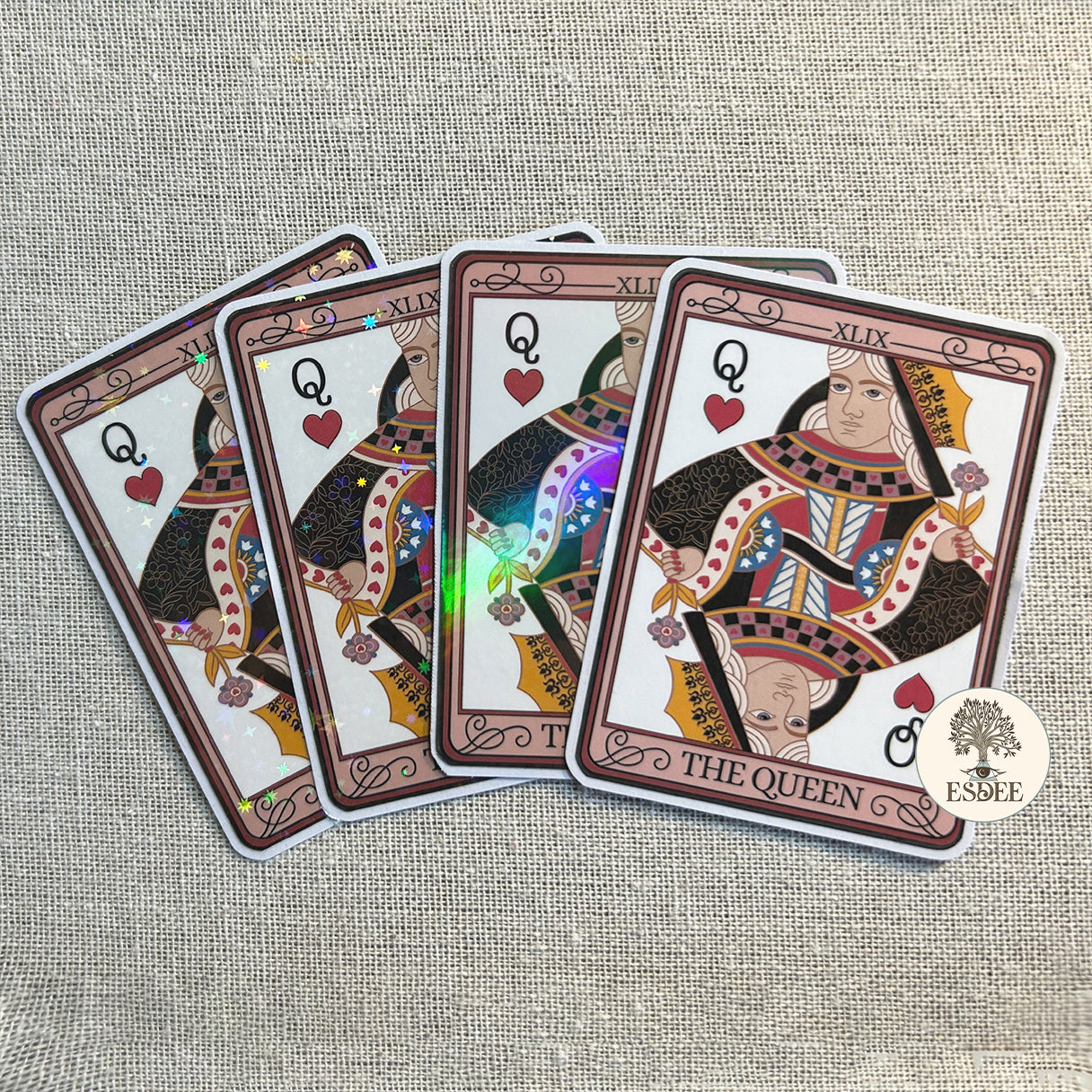 The Queen Tarot Card Sticker - Esdee