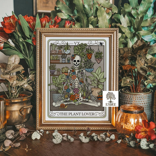 Plant Lover Tarot Card Vertical Poster - Esdee