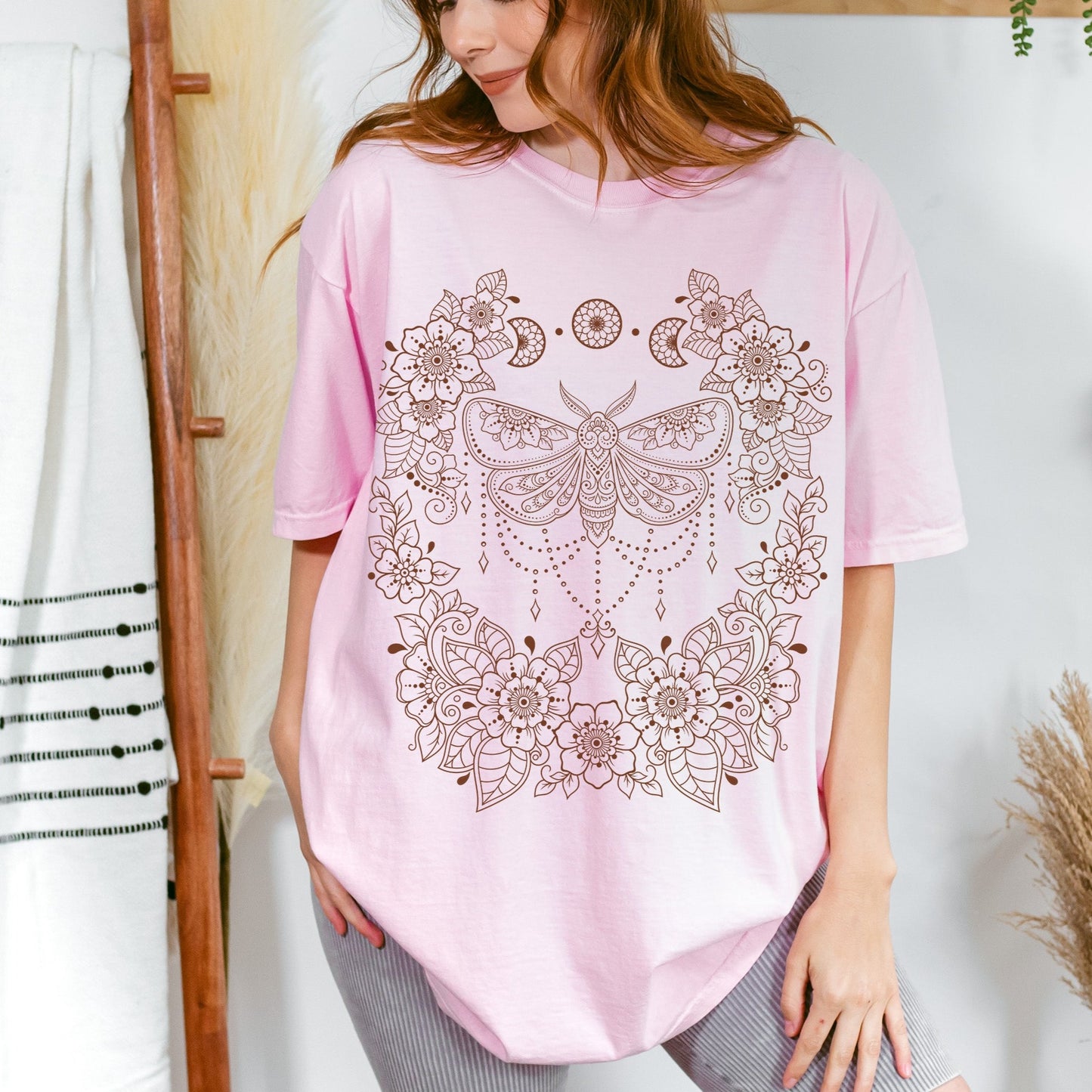 Mehndi Butterfly Comfort Colors TShirt -Esdee