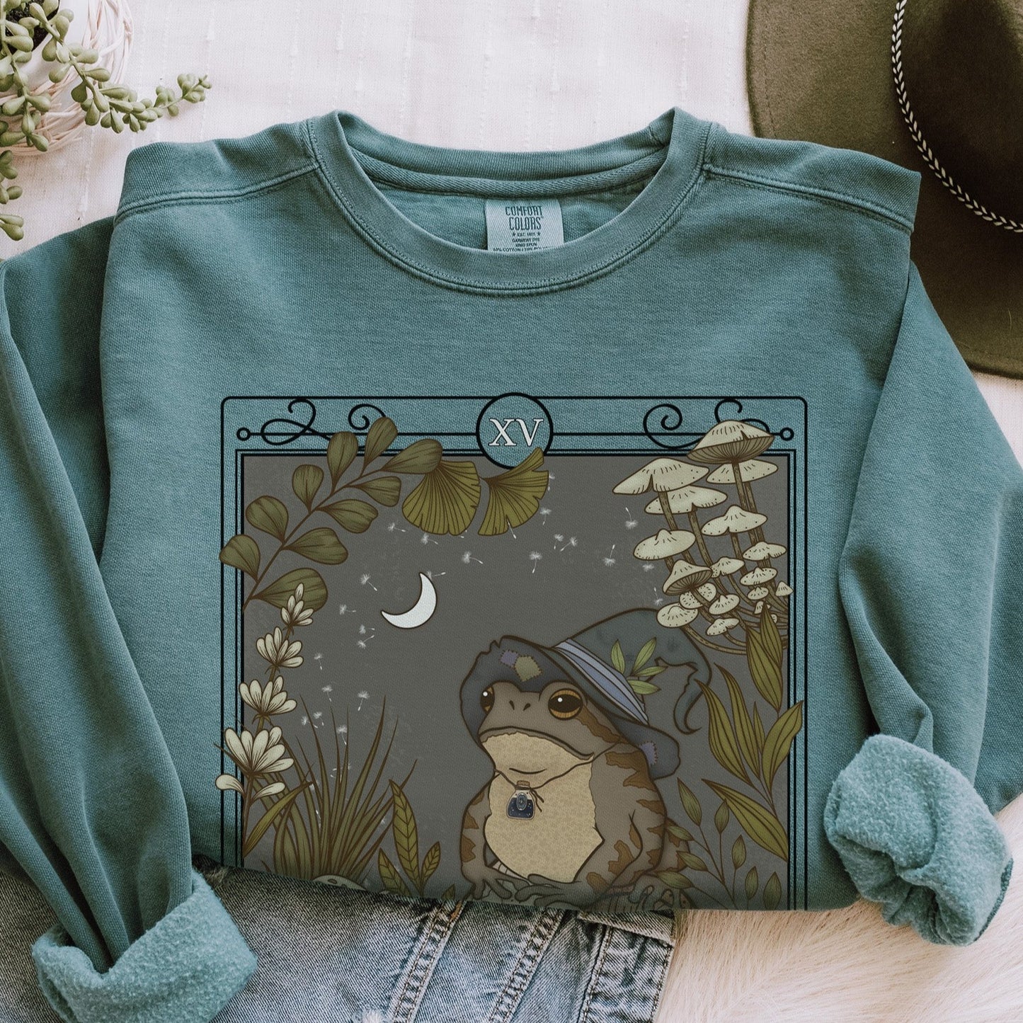 The Wizard Tarot Card Comfort Colors Sweatshirt - Esdee