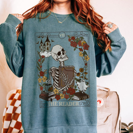 The Reader Tarot Card Comfort Colors Sweatshirt - Esdee