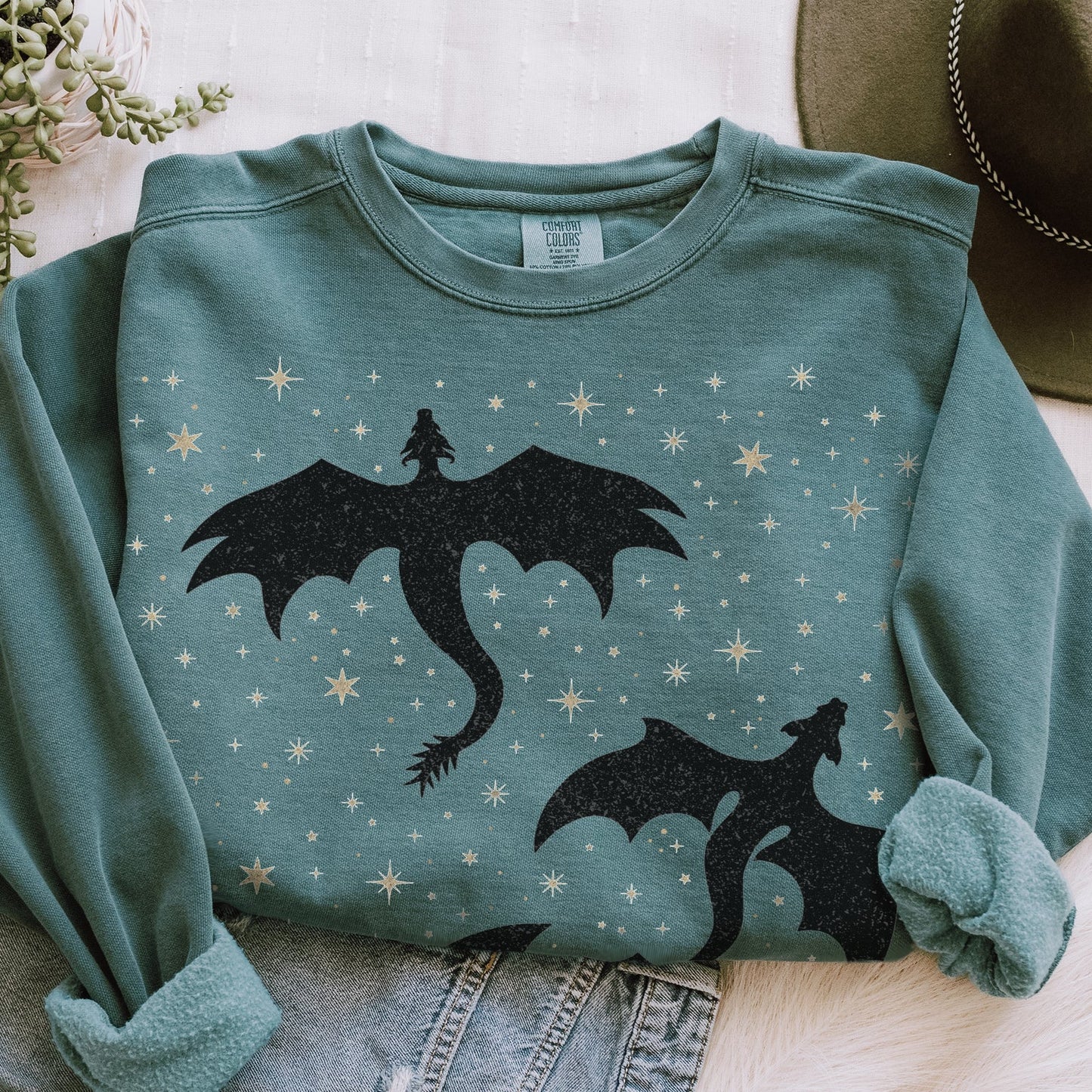 Celestial Dragons Comfort Colors Sweatshirt - Esdee