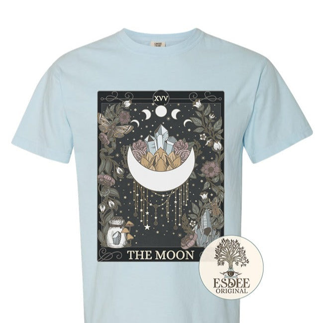 The Moon Tarot Card Comfort Colors TShirt - Esdee