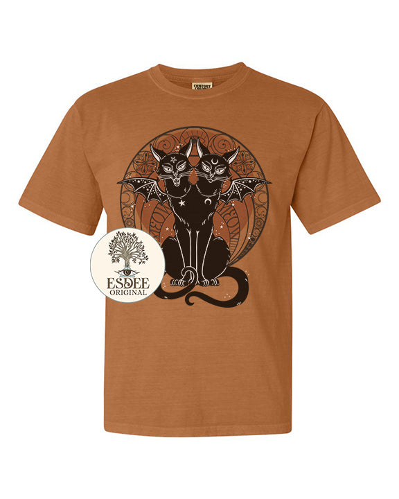 Art Nouveau Black Cat Comfort Colors TShirt - Esdee