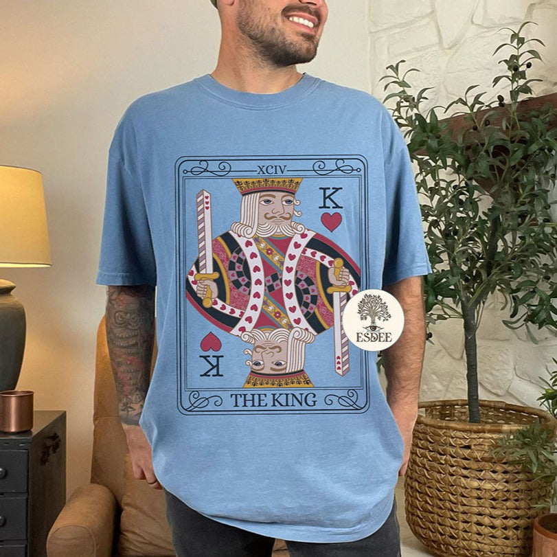 The King Tarot Card Comfort Colors TShirt - Esdee