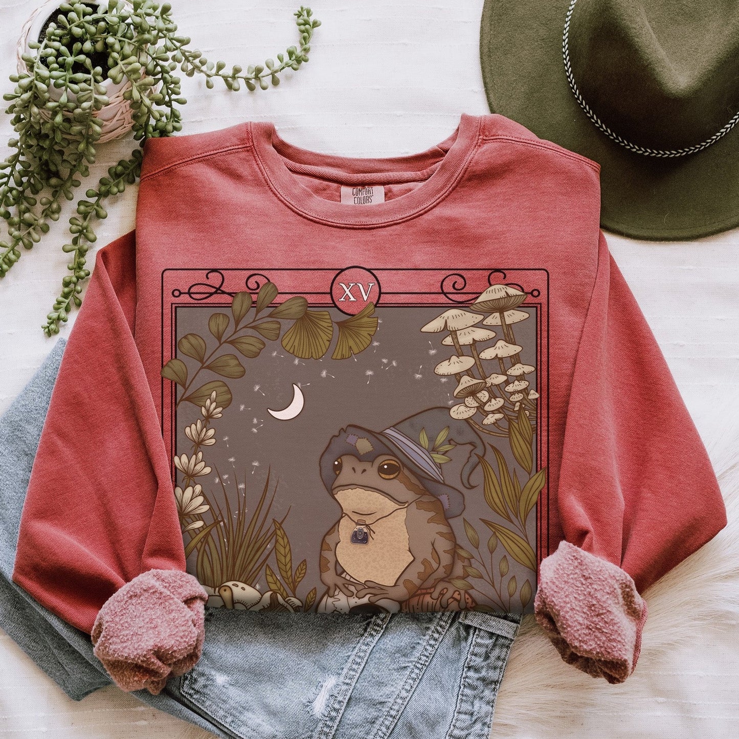 The Wizard Tarot Card Comfort Colors Sweatshirt - Esdee