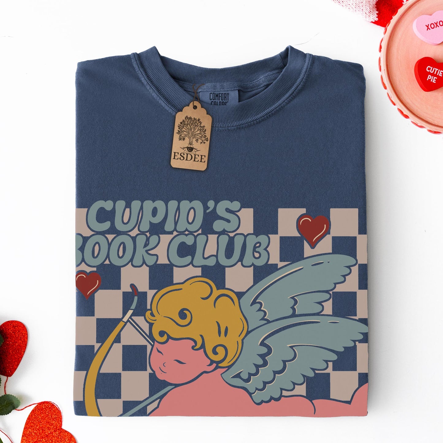 Cupid Book Club Comfort Colors TShirt Esdee