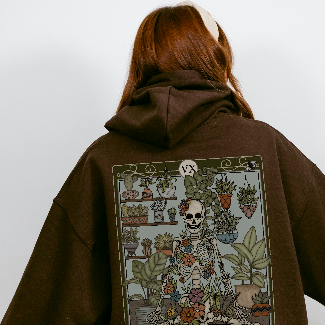 Plant Parent Tarot Card Hoodie - Esdee