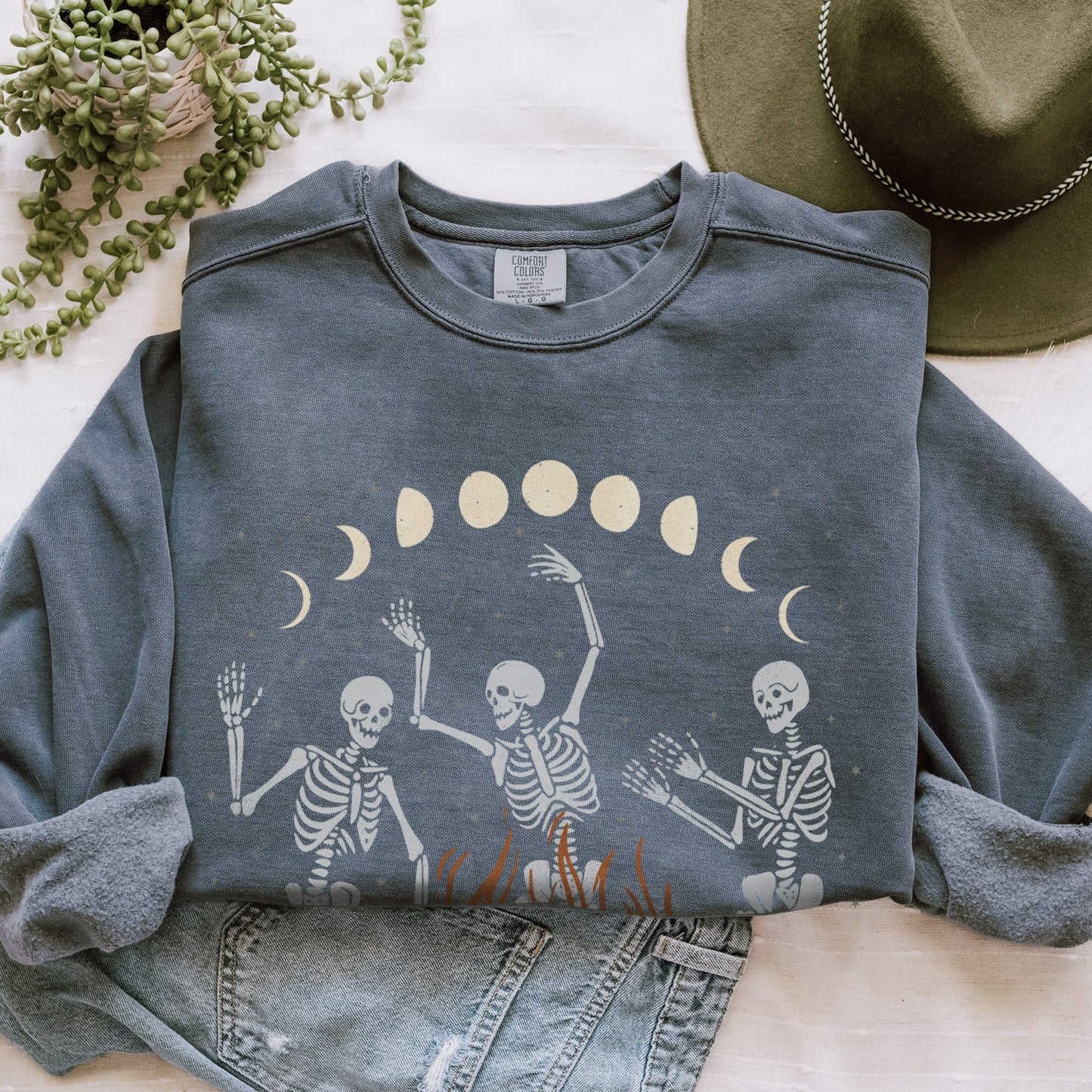 Skeleton Dance Comfort Colors Sweatshirt - Esdee