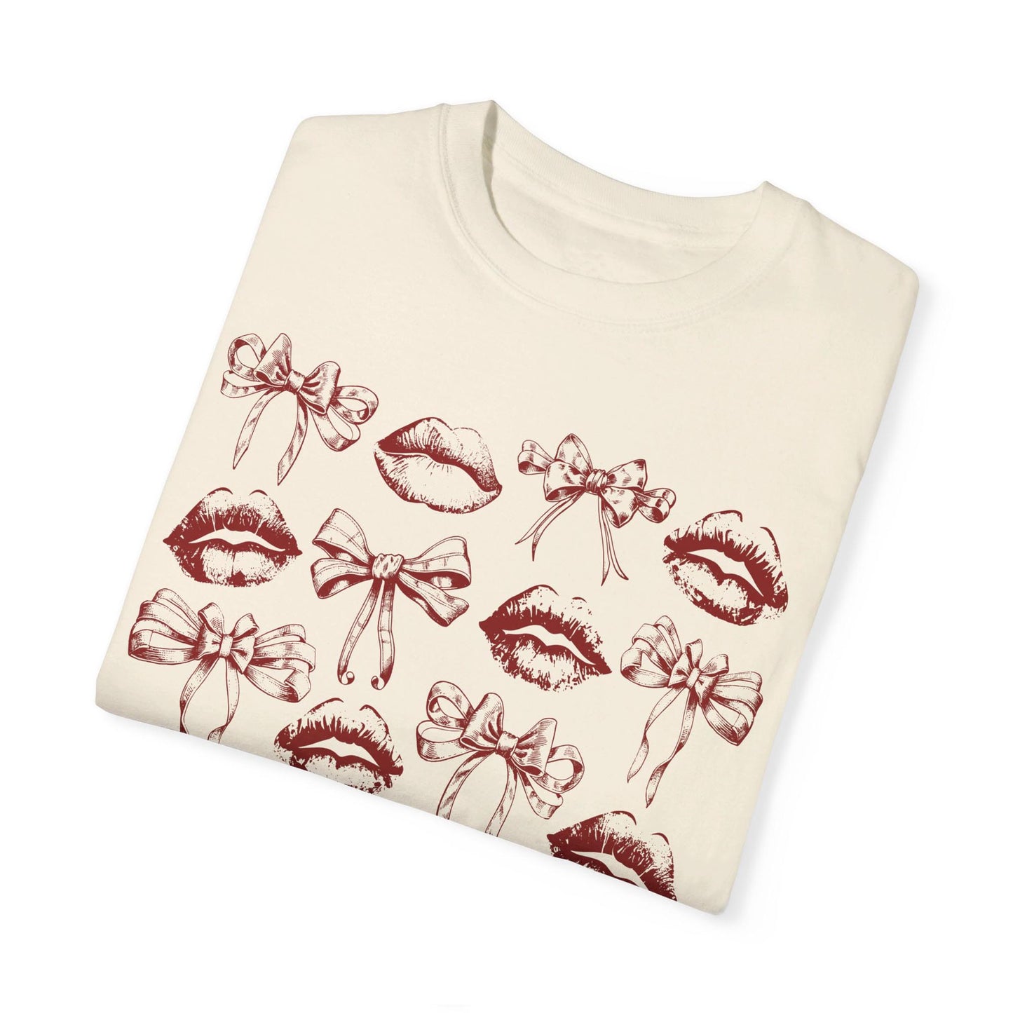 Bows and Kisses Comfort Colors TShirt - Esdee
