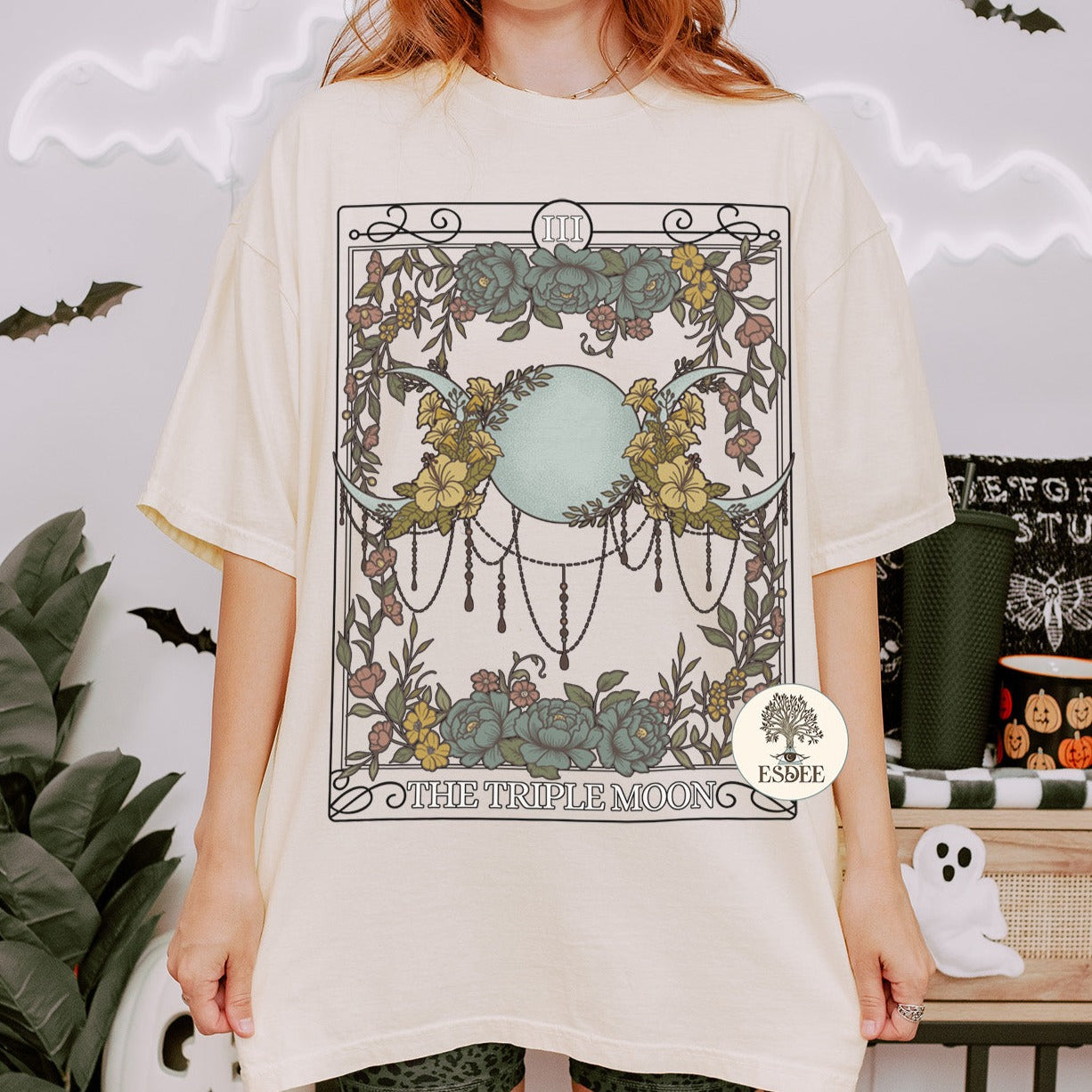 The Triple Moon Tarot Card Comfort Colors TShirt - Esdee