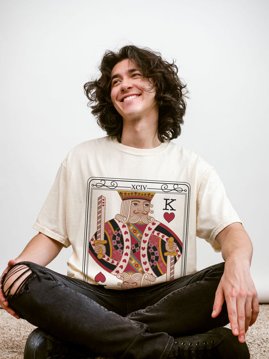 The King Tarot Card Comfort Colors TShirt - Esdee