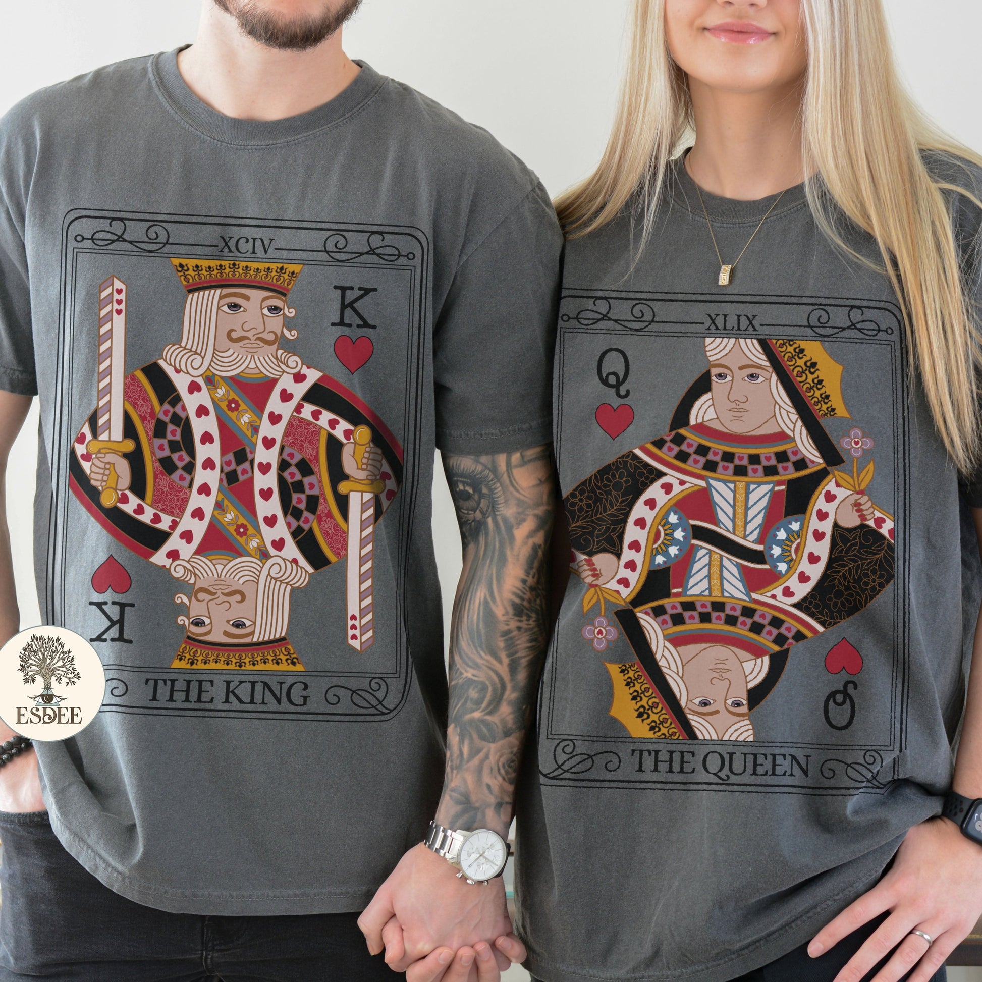 The Queen Tarot Card Comfort Colors TShirt - Esdee