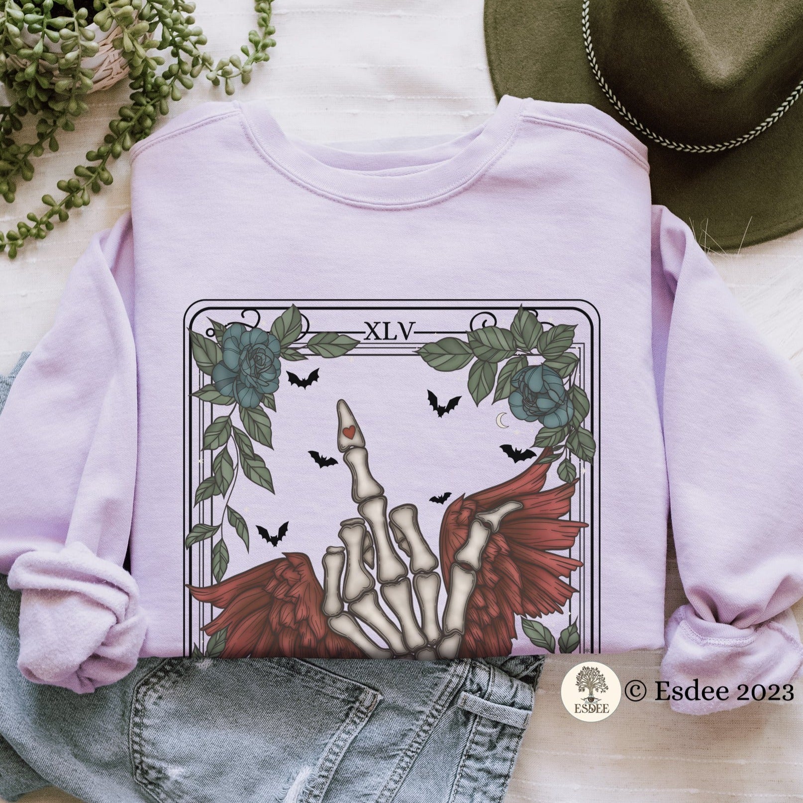 Last One Tarot Card Unisex Comfort Colors Sweatshirt - Esdee