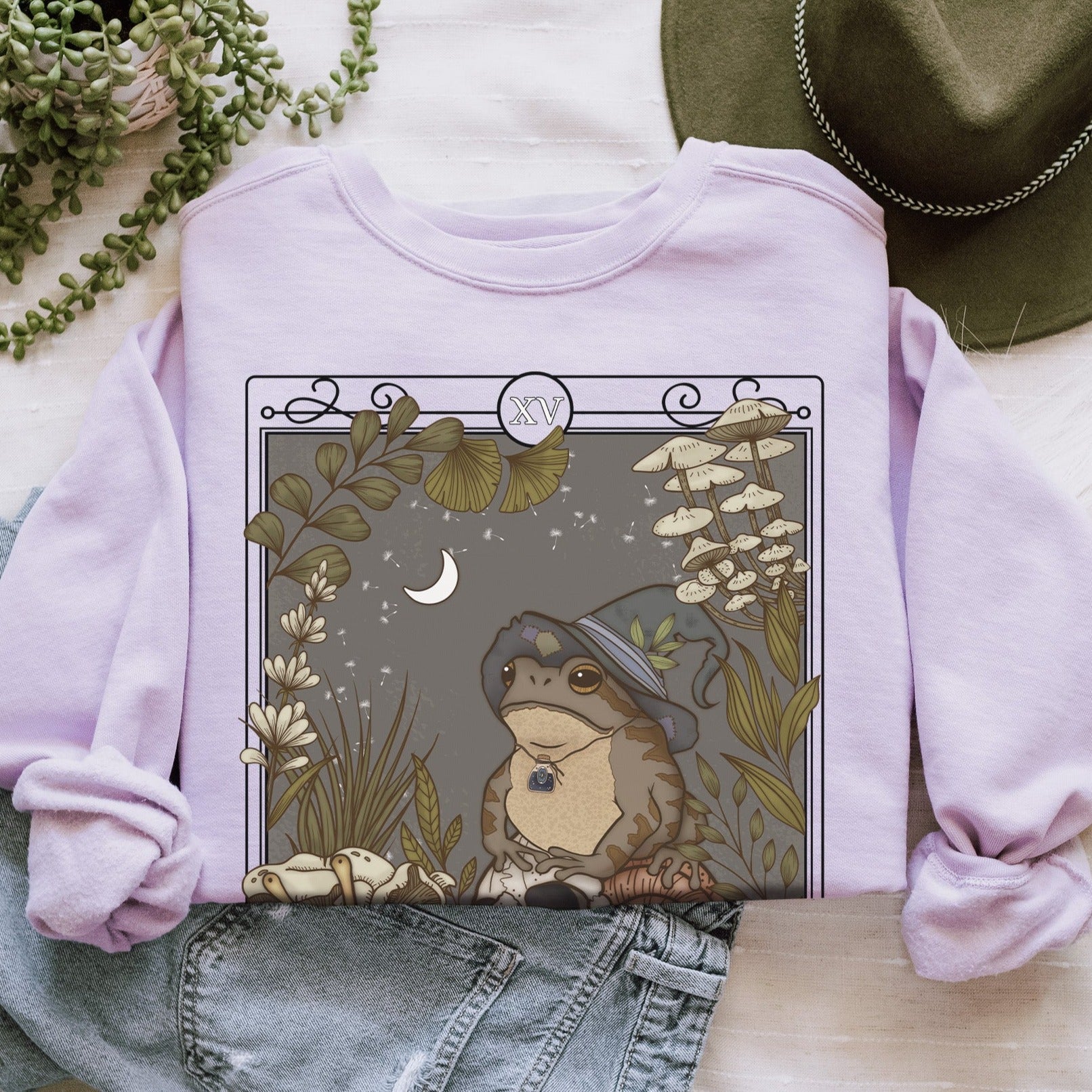 The Wizard Tarot Card Comfort Colors Sweatshirt - Esdee