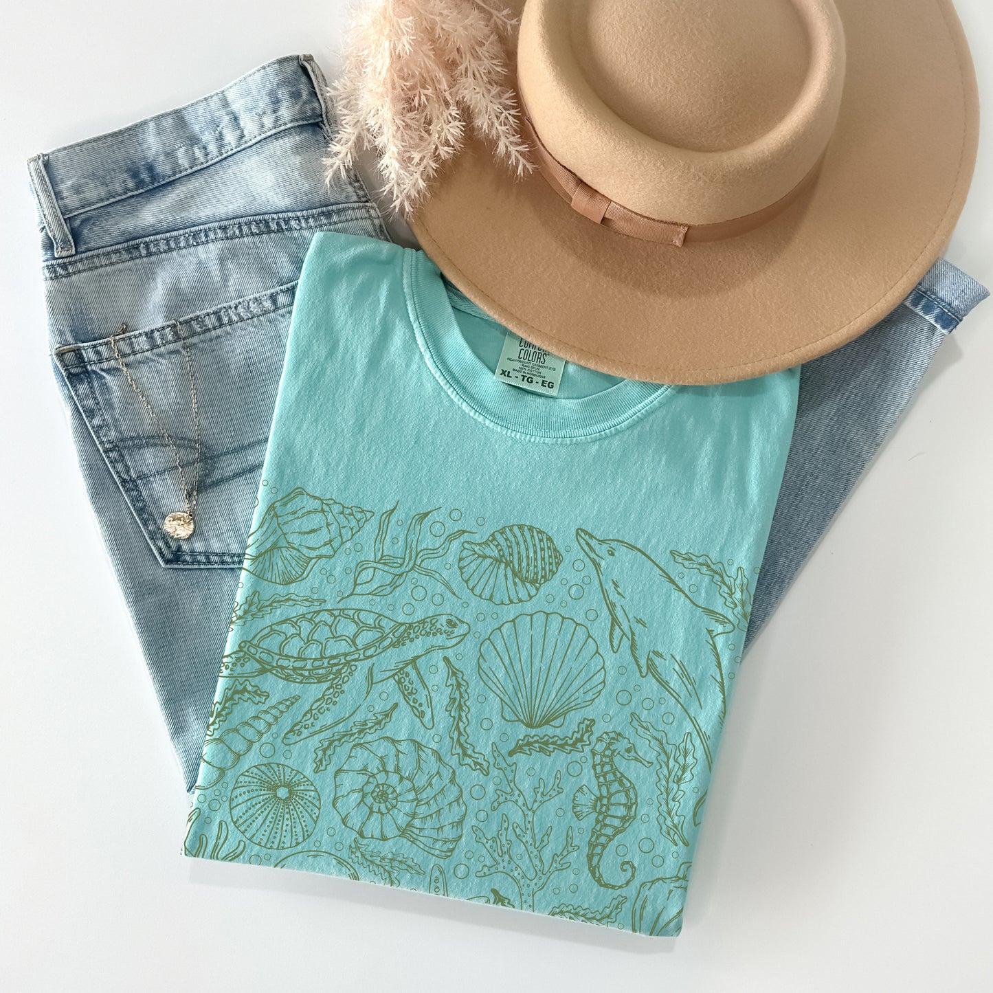 Ocean Sea Life Comfort Colors Sweatshirt -Esdee
