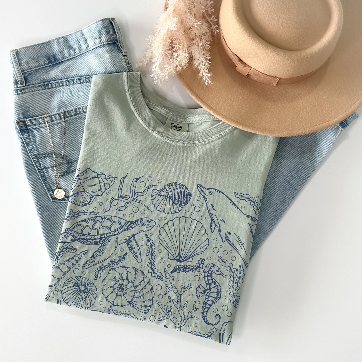 Ocean Sea Life Comfort Colors Sweatshirt