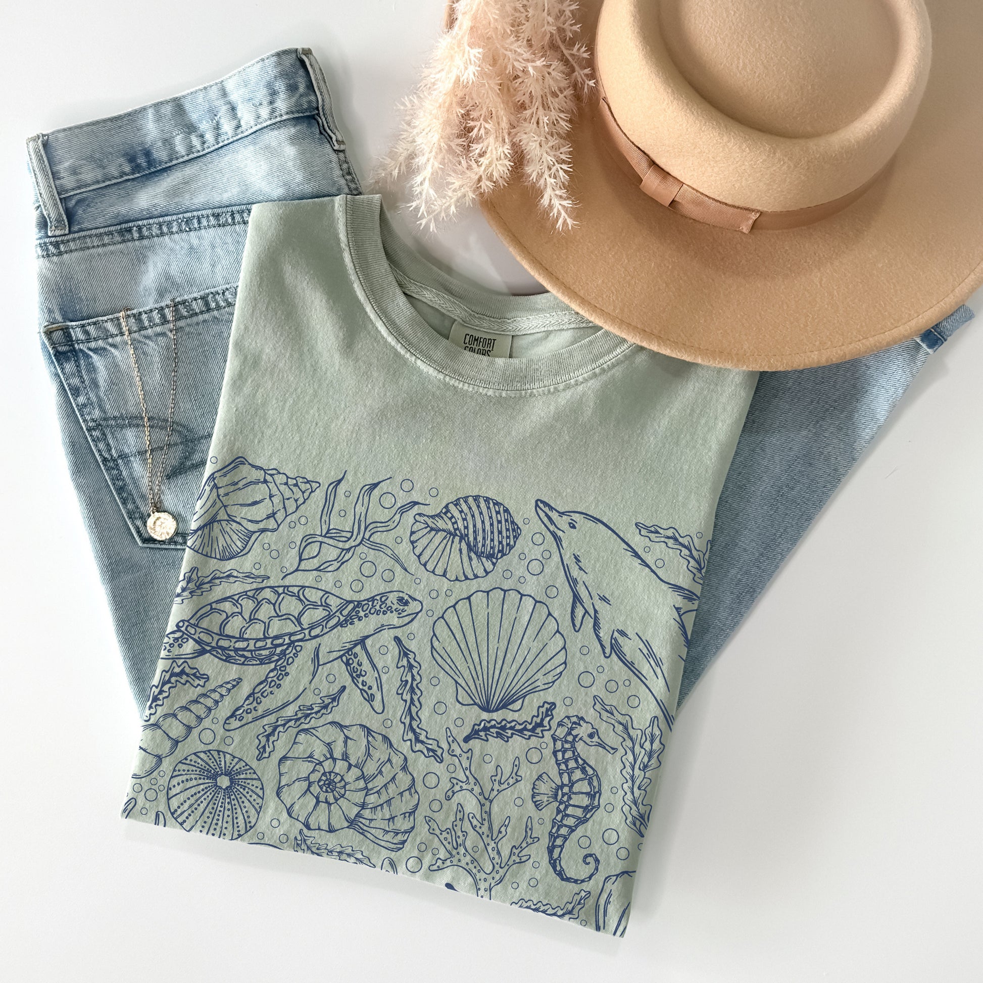 Ocean Sea Life Comfort Colors Sweatshirt