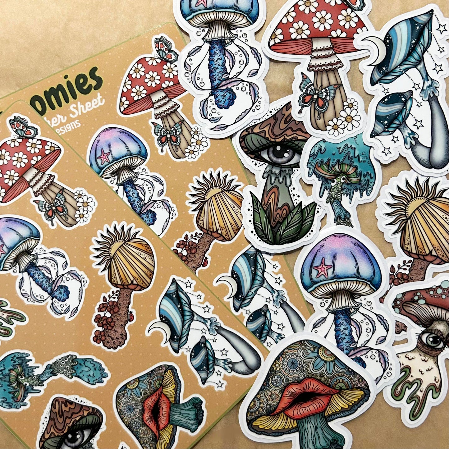 Shroomie Die-Cut Stickers - Esdee