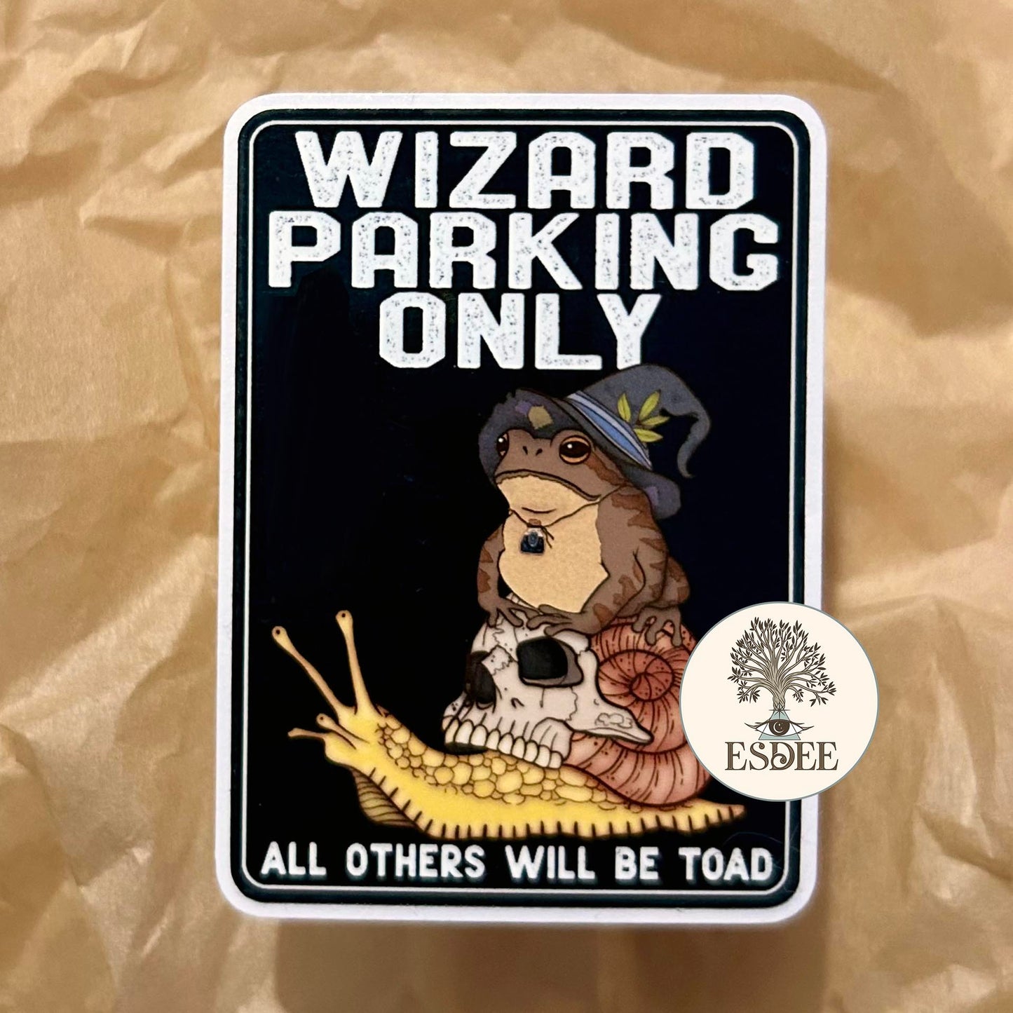 Wizard Frog Die Cut Sticker - Esdee