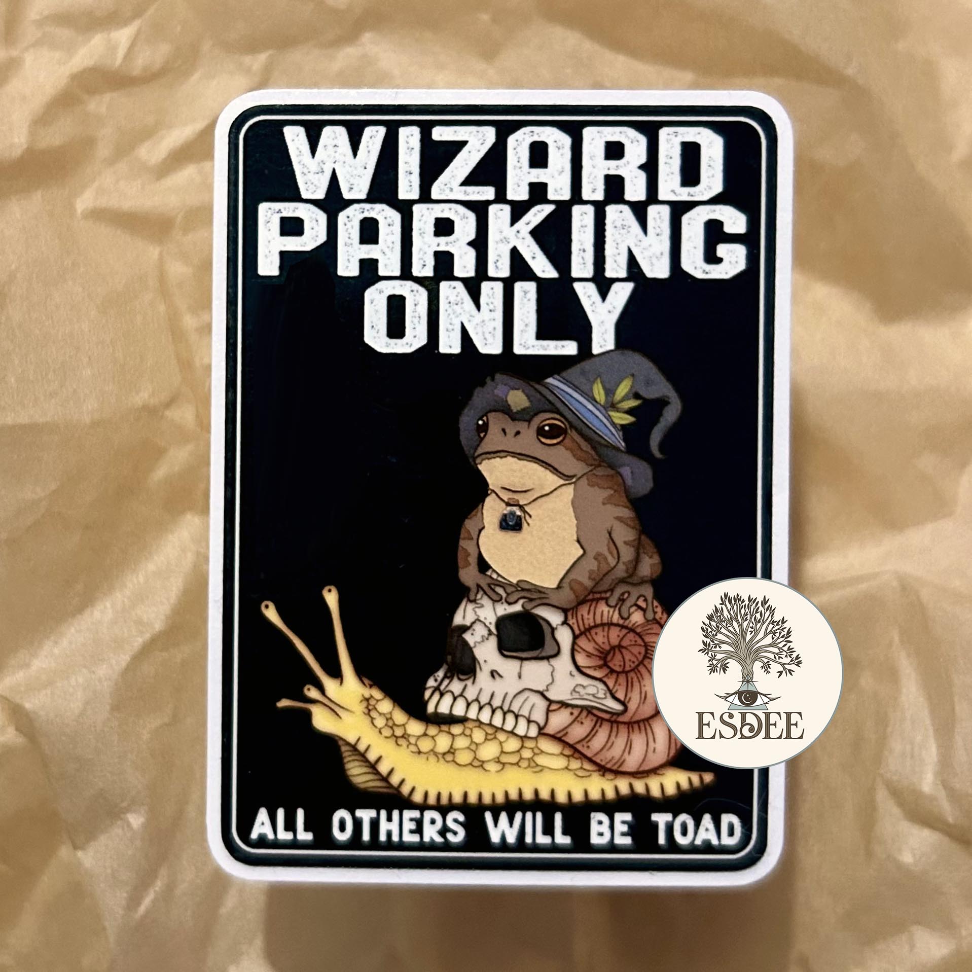 Wizard Frog Die Cut Sticker - Esdee