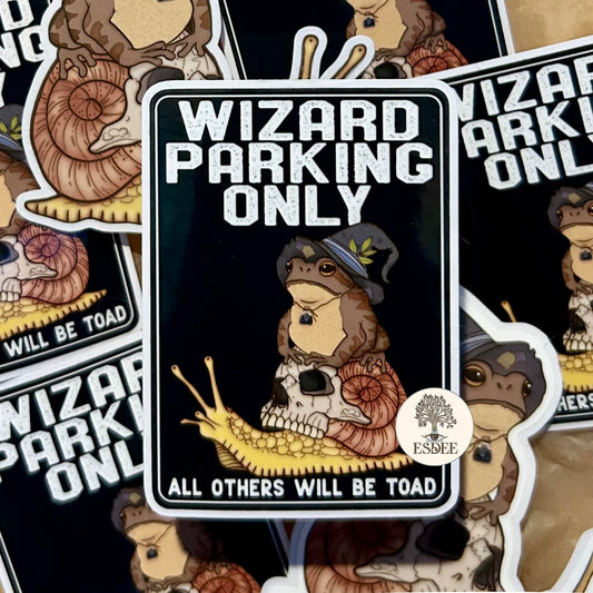 Wizard Frog Die Cut Sticker - Esdee