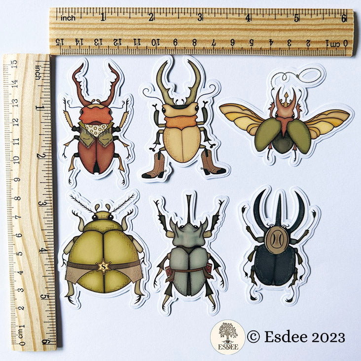 Beetle Boys Die-Cut Stickers