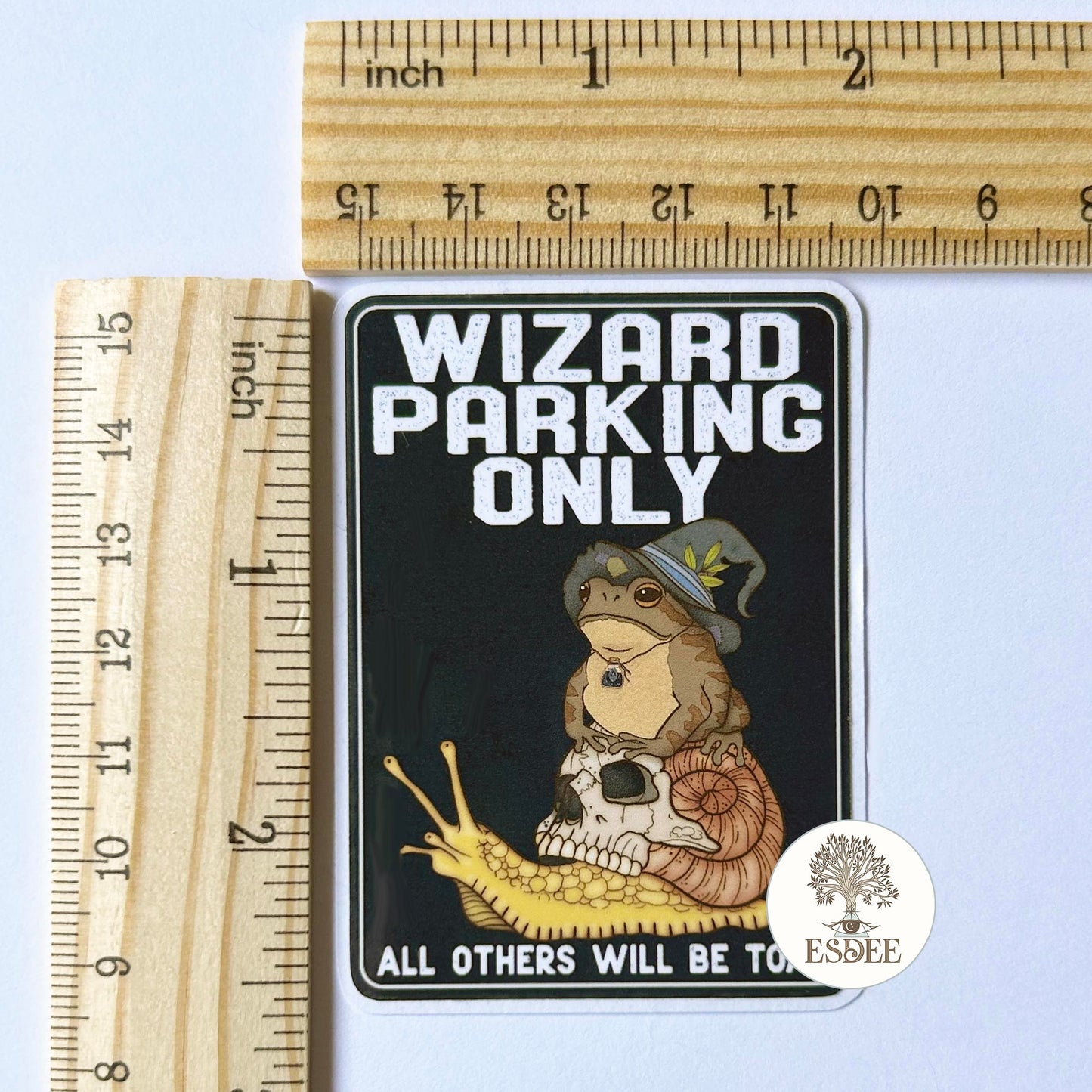 Wizard Frog Die Cut Sticker - Esdee