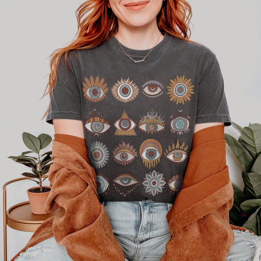 Retro Evil Eyes Comfort Colors TShirt - Esdee