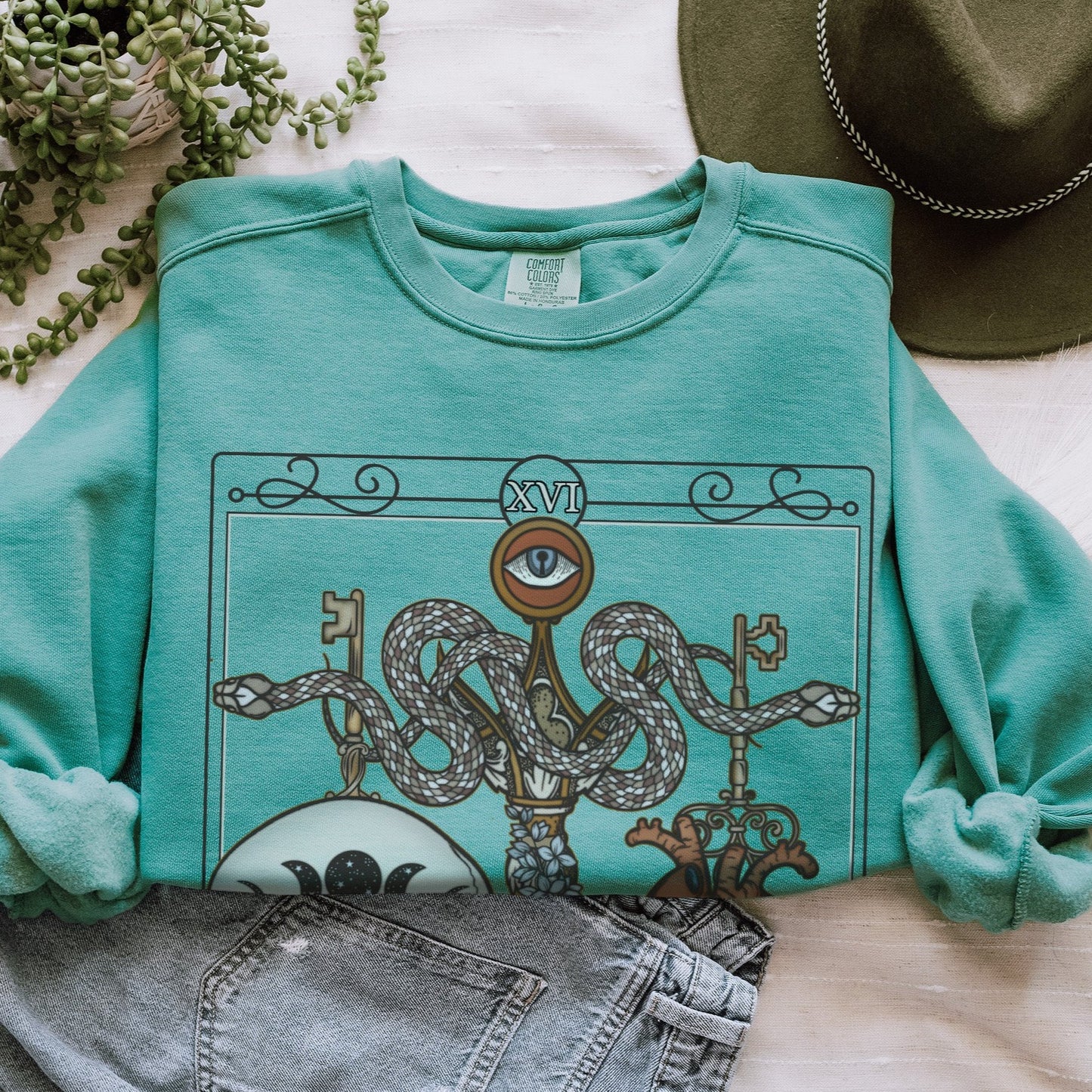 Judgement Tarot Card Comfort Colors Sweatshirt - Esdee