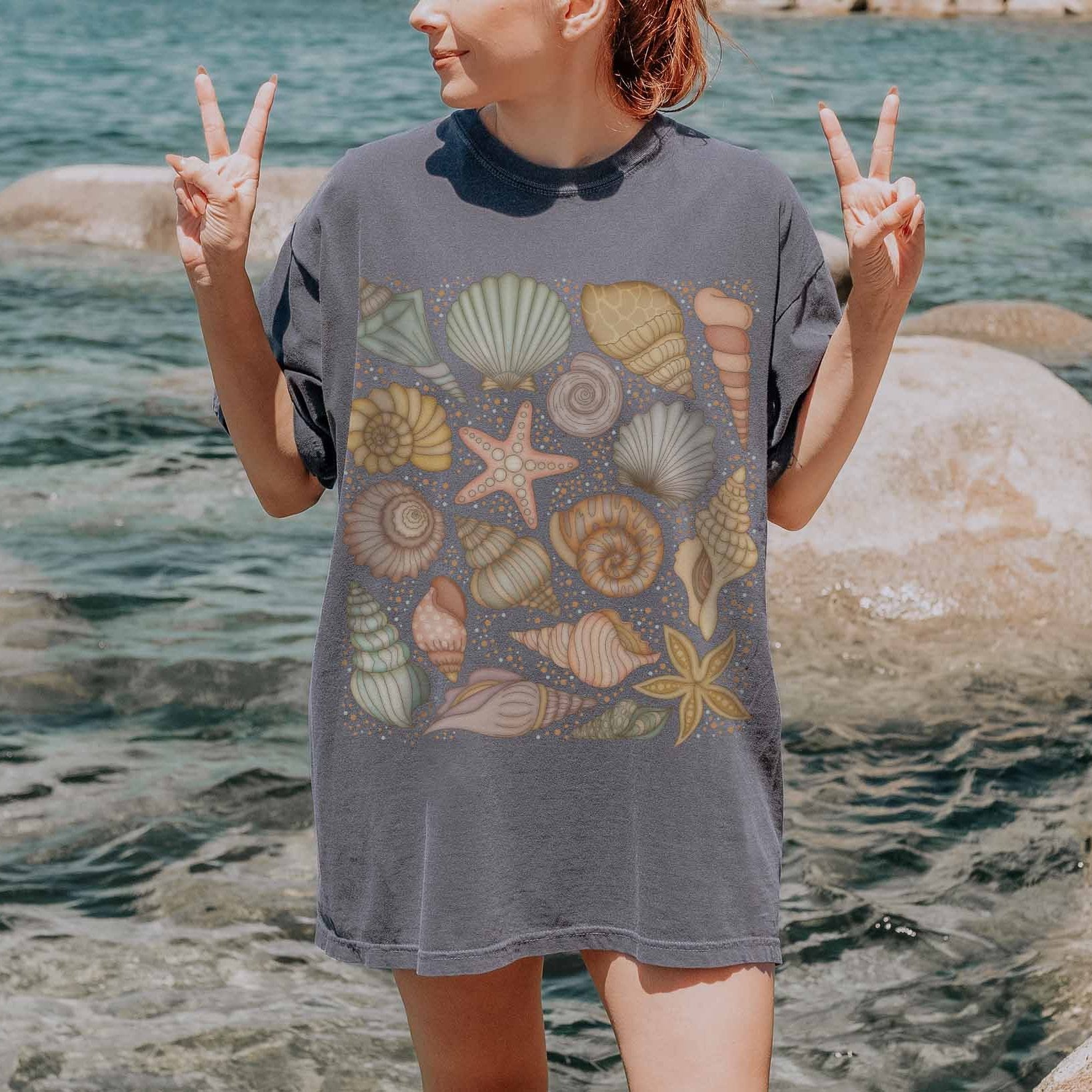 Seashell Comfort Colors TShirt - Esdee