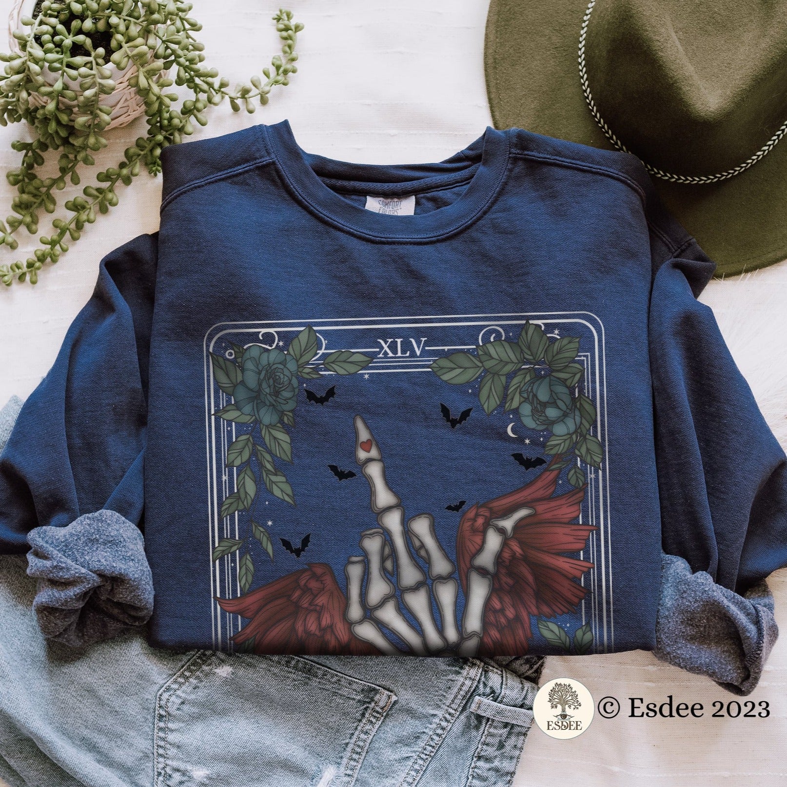 Last One Tarot Card Unisex Comfort Colors Sweatshirt - Esdee