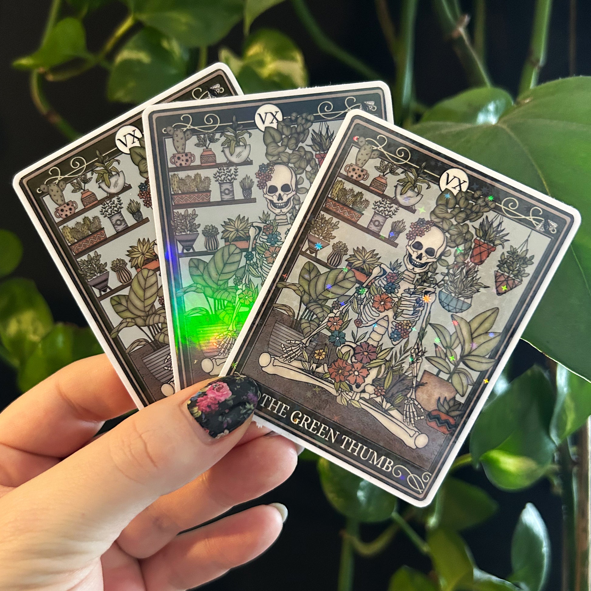 The Green Thumb Tarot Card Sticker - Esdee